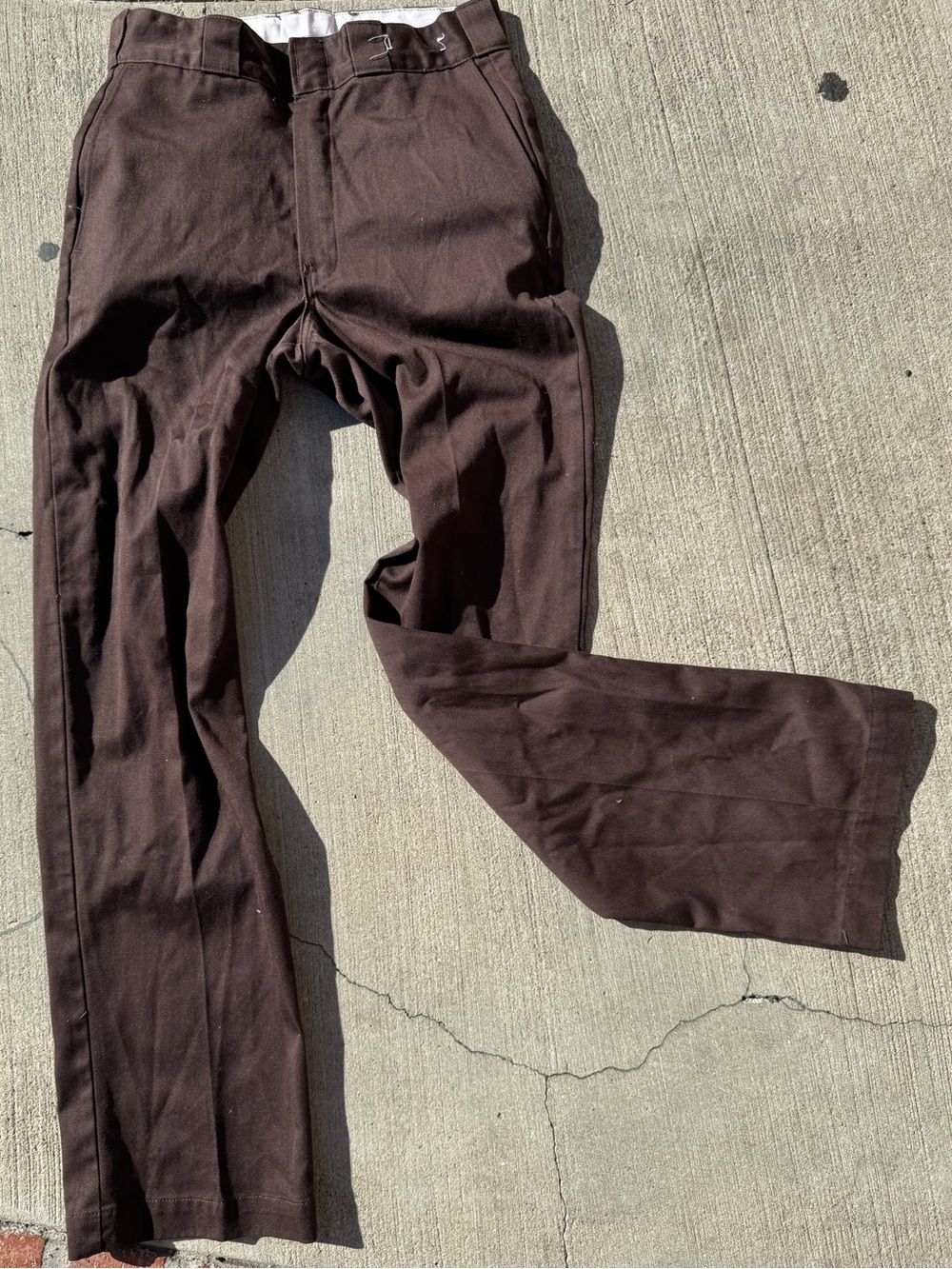 Vintage Dickies Men’s Brown Cotton/Poly Construction trouser